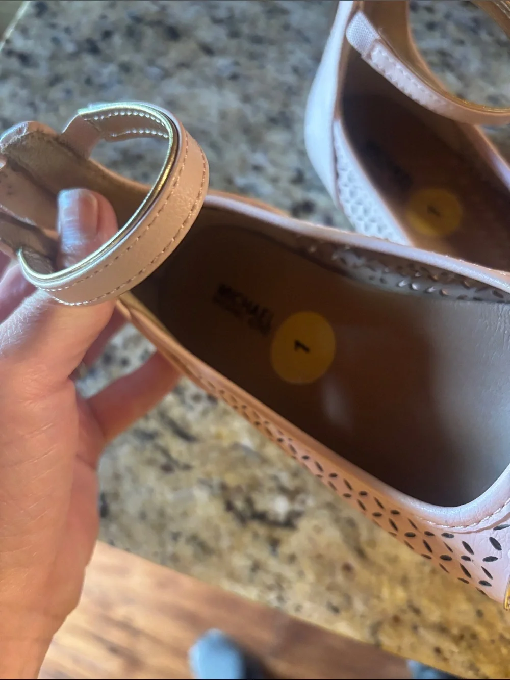 Girls Dress Mary Jane Flats - Pink and Silver